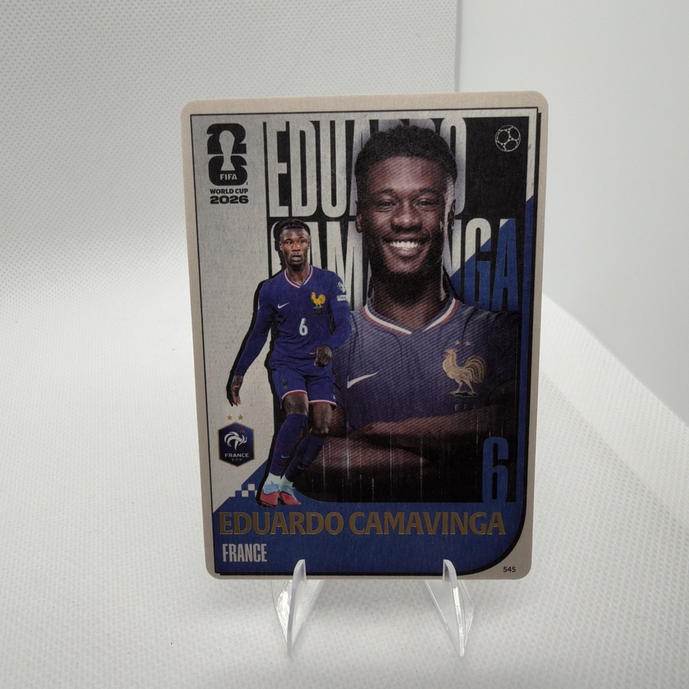 2026 World Cup Panini Kayou Eduardo Camavinga Poster Style Insert Card France